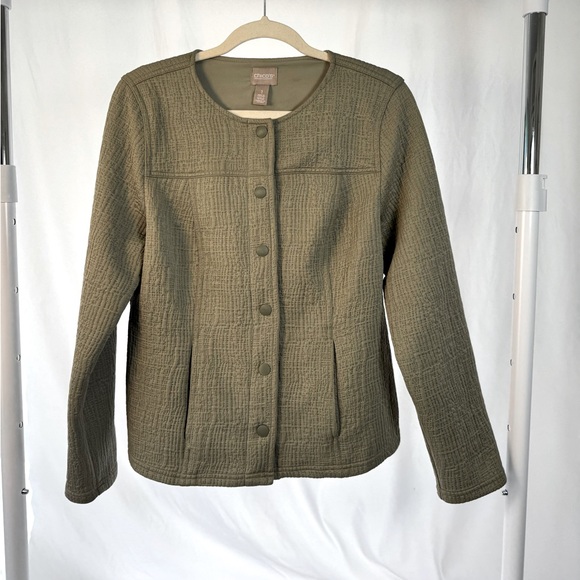 Chico's Jackets & Blazers - Chico’s Knit Textured Blazer | Size M